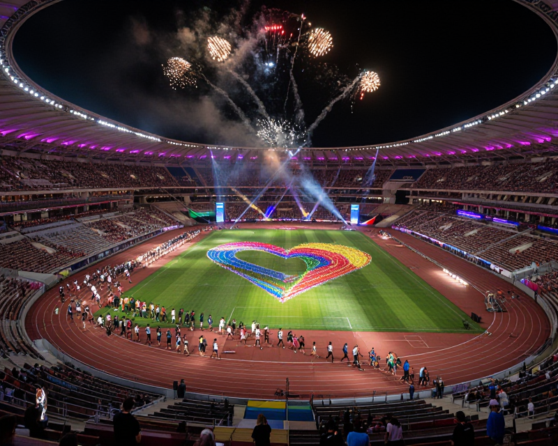 Asian Games Opening Ceremony Atmosphere