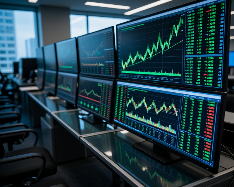Financial Market Surge Visual