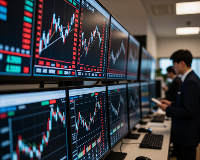 Financial Market Analysis Scene