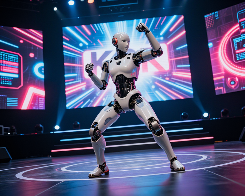 Futuristic Robot K-pop Performance in Seoul