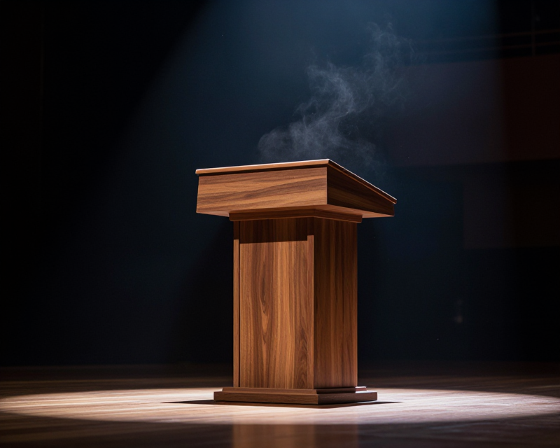 Symbolic Political Podium