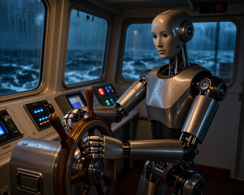 Humanoid Robot Helmsman