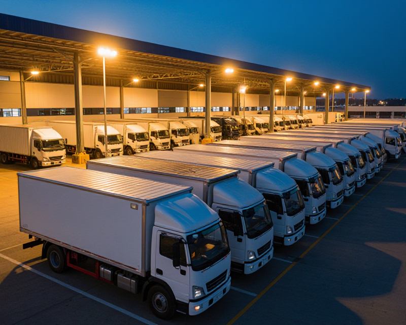 CJ Logistics Terminal at Dusk