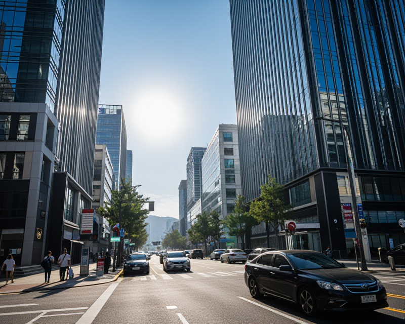 Summer Heat in Korean City