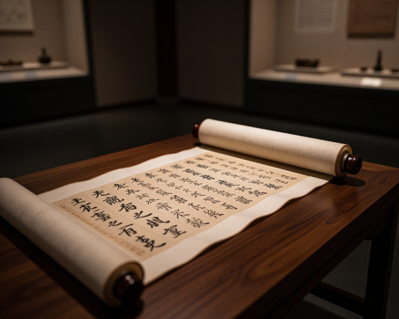 Symbolic representation of historical calligraphy controversy