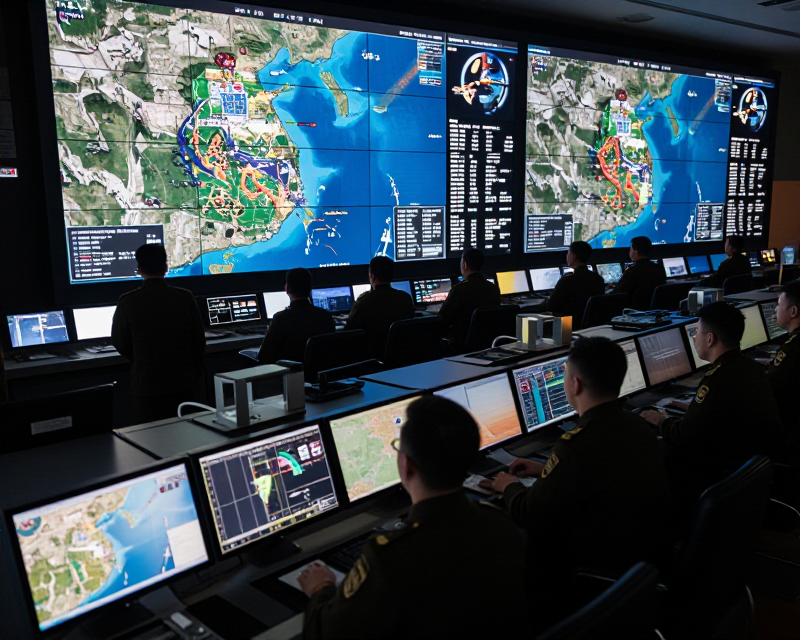 Military Command Center Atmosphere
