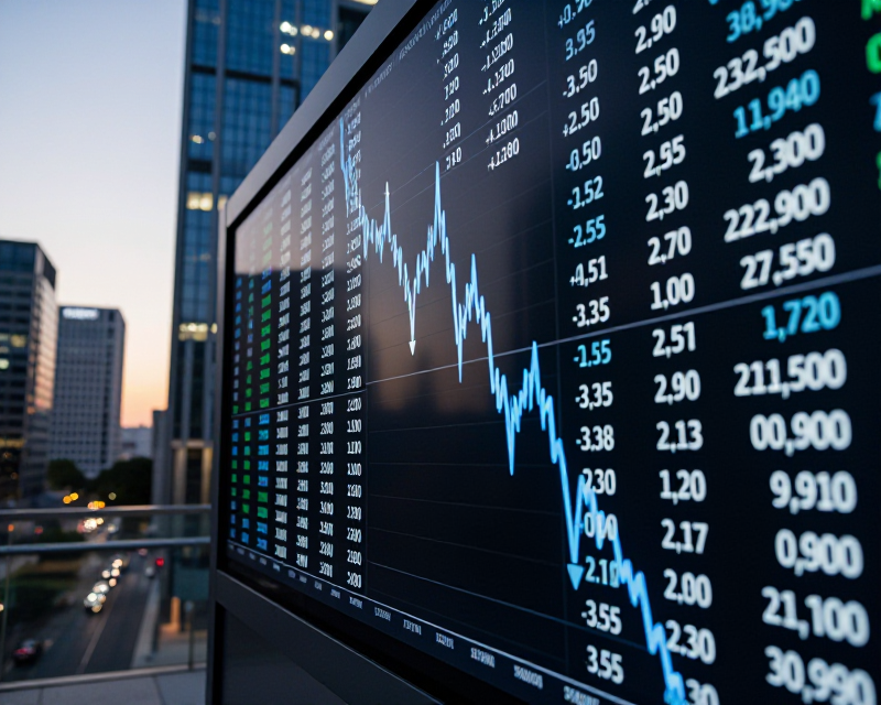 Stock Market Decline Concept