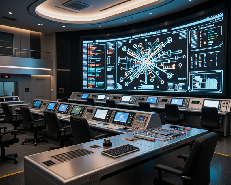High-tech Military Command Center