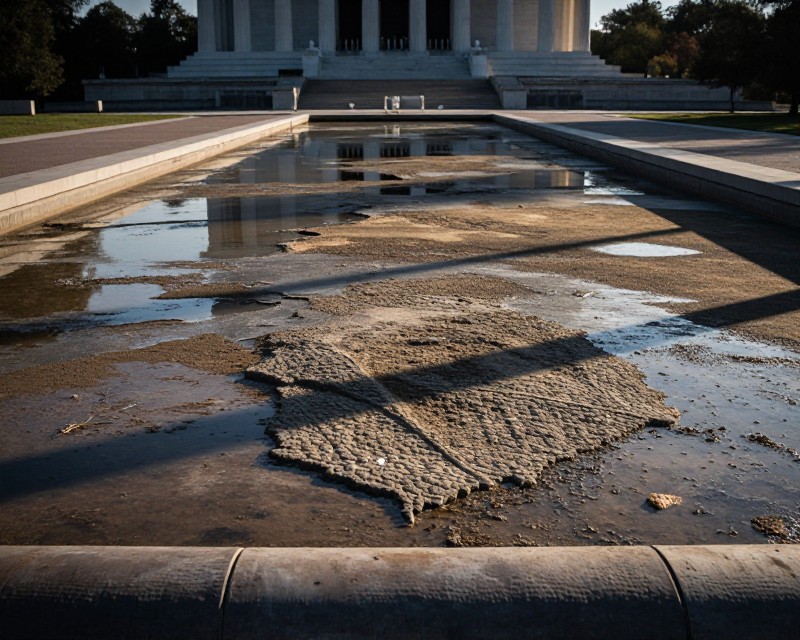 Drained Reflecting Pool