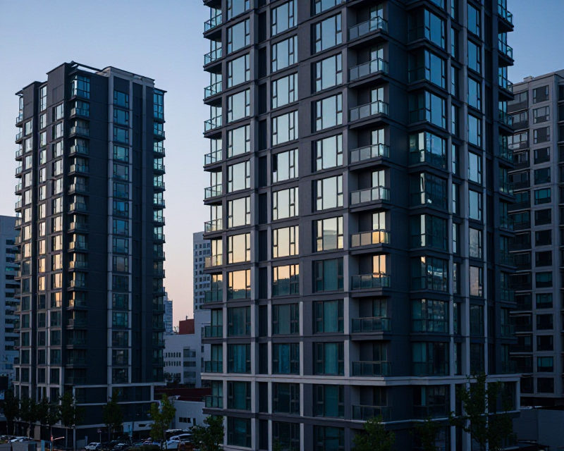 South Korean Urban Residential Area